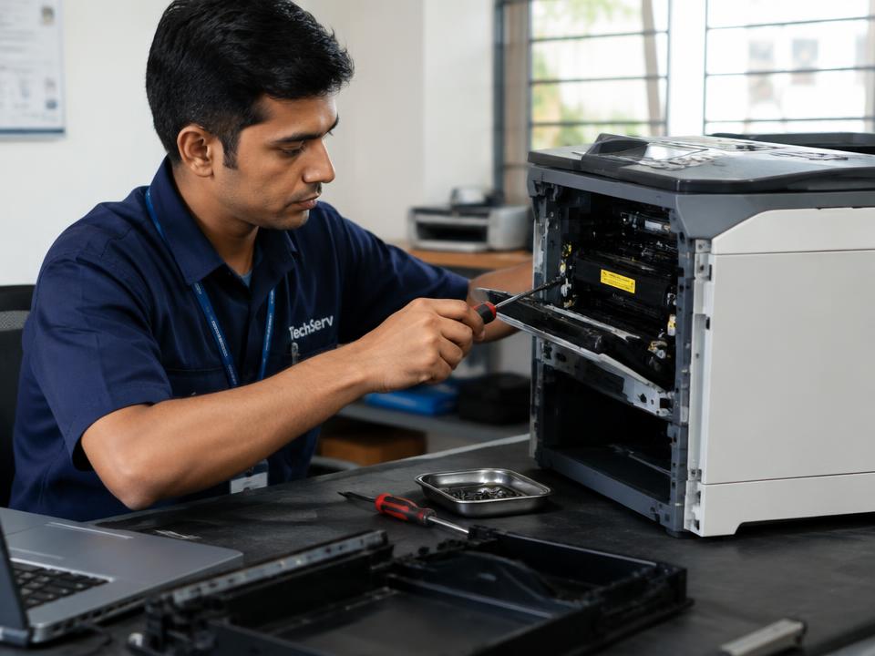 Printer Repair & Servicing by NN Enterprises technician